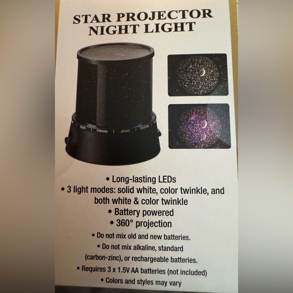 FUN WORKSHOP Giant Stress Ball & Star Projector Night Light - Picture 3 of 4
